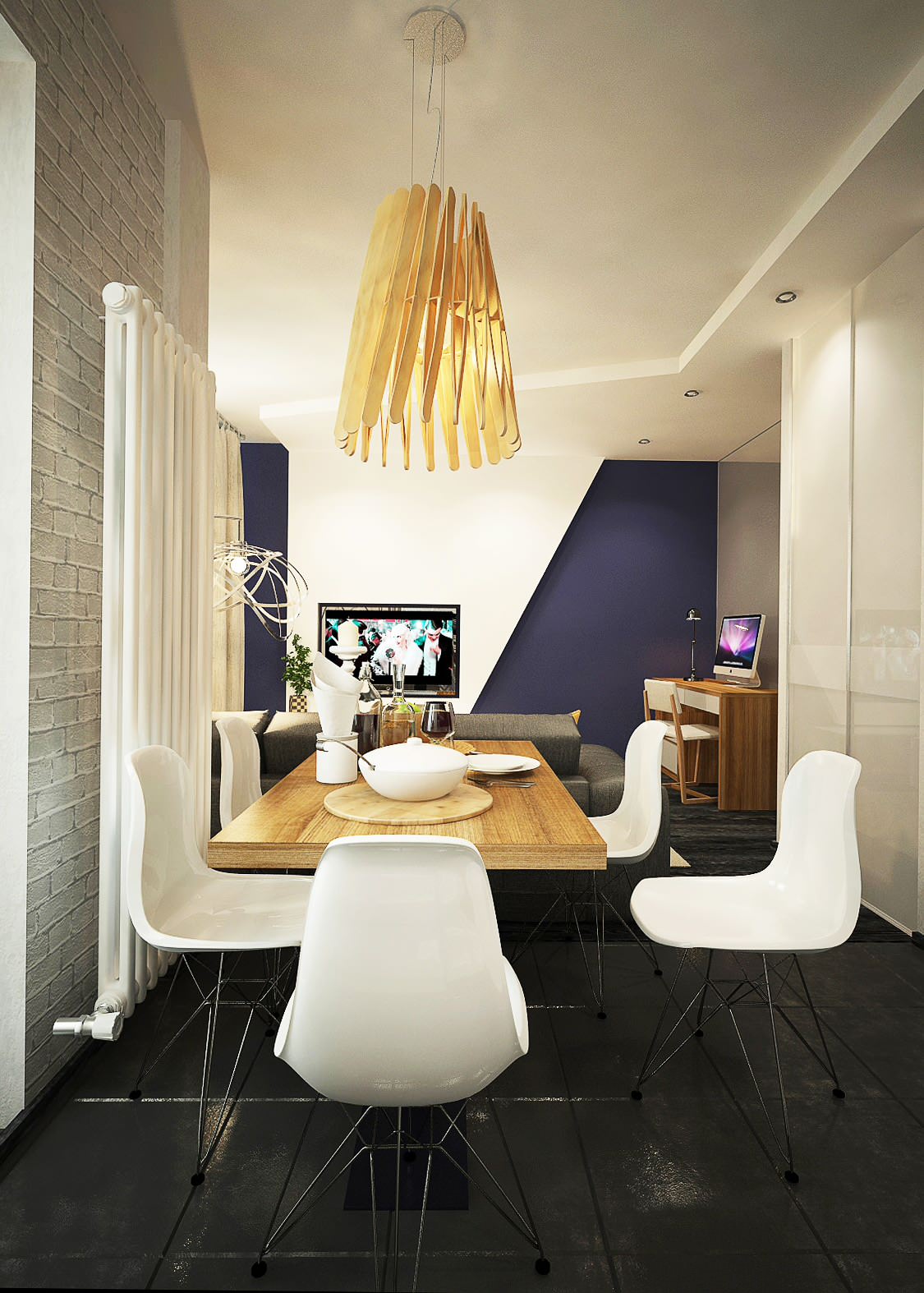 Обложка проекта: Дизайн однокомнатной квартиры.