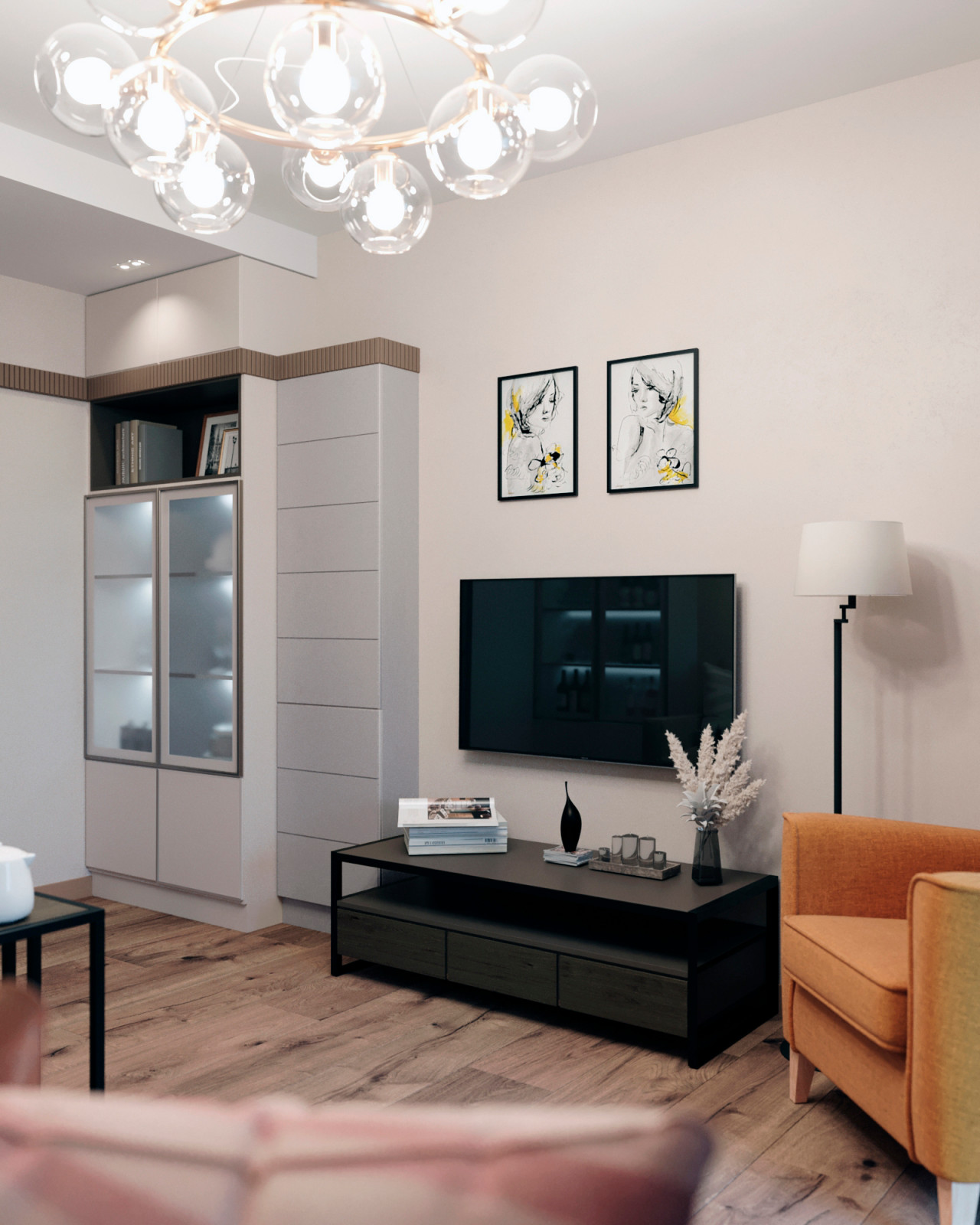 Квартира на Перервинском бульваре (85,25 м2) - СПОНТАННОСТЬ