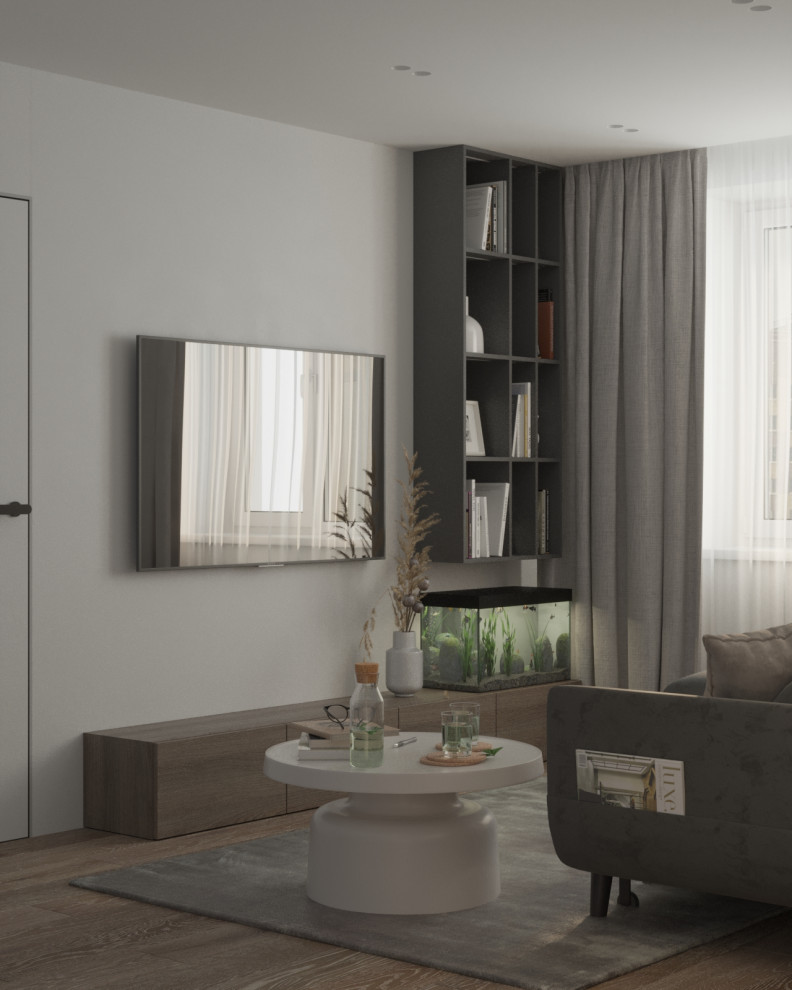 ТВ зона в гостиной