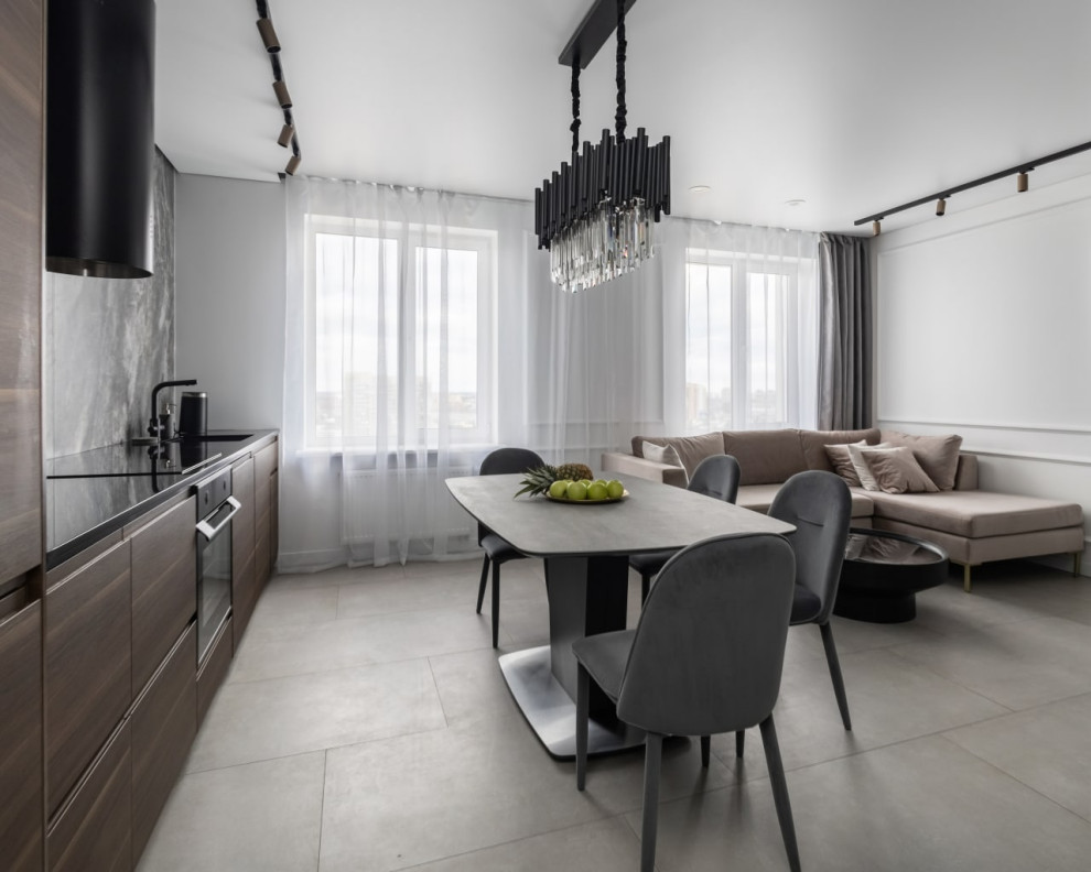 Квартира в серых тонах