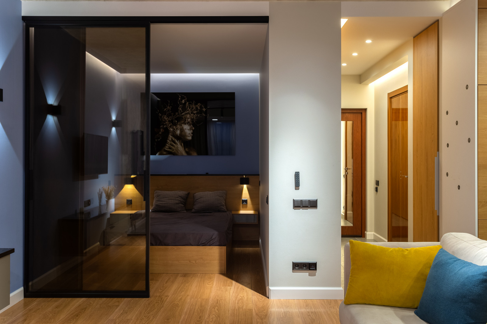 Проект Однокомнатной Квартиры в современном стиле  45кв.м.