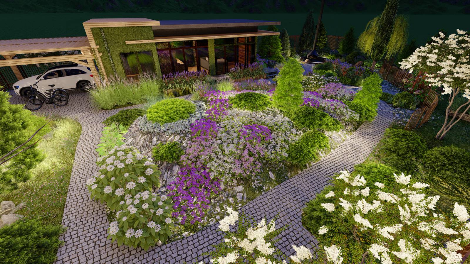 Каменистые устройства на участке 7 соток. "День/Ночь"