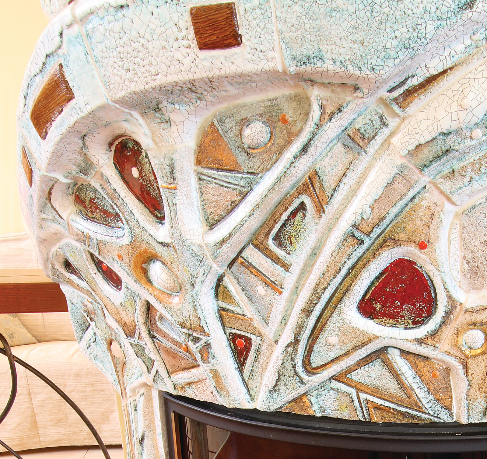 Отделка камина «Первый снег»