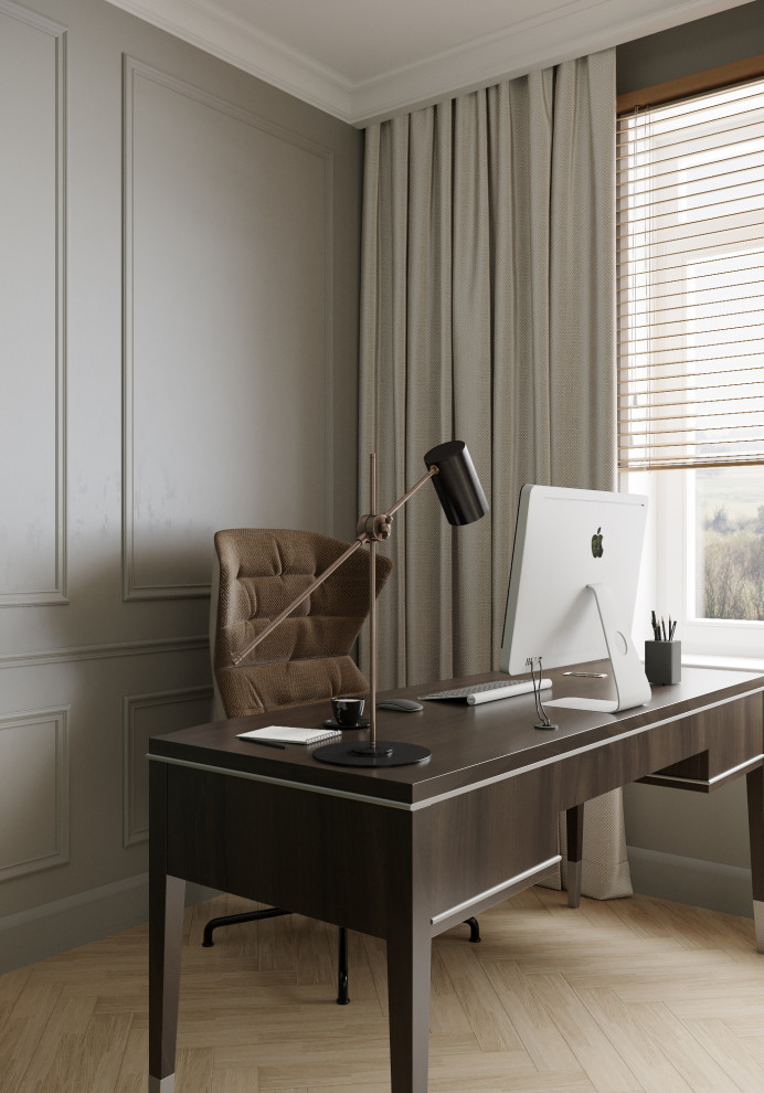 Современный таунхаус в теплой бежевой гамме