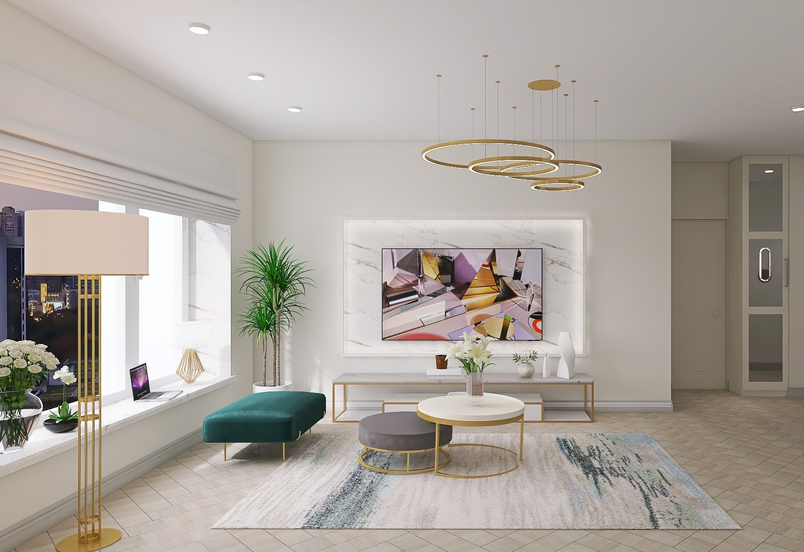 Гостиная арт-деко