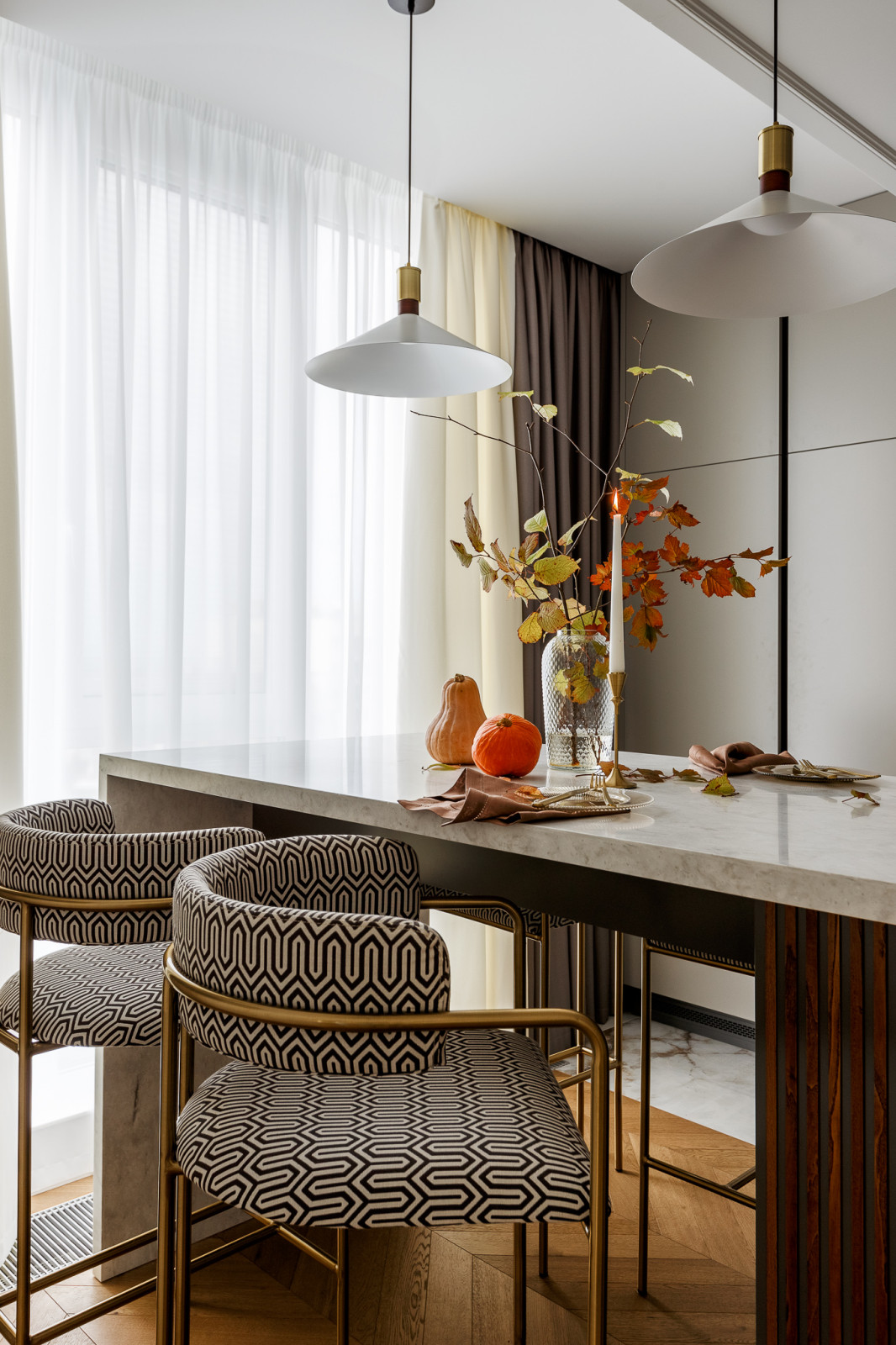 Реализованный дизайн проект квартиры в ЖК "Горный"