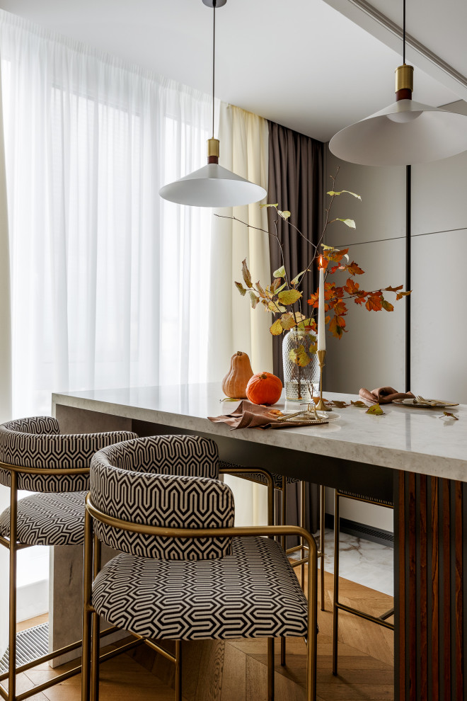 Реализованный дизайн проект квартиры в ЖК "Горный"