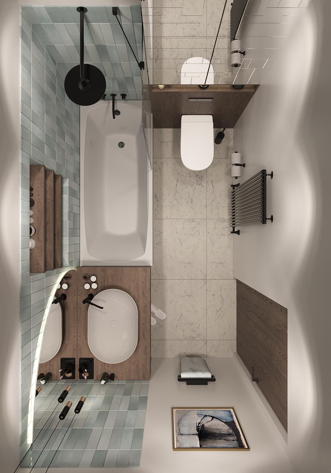 Дизайн интерьера санузла