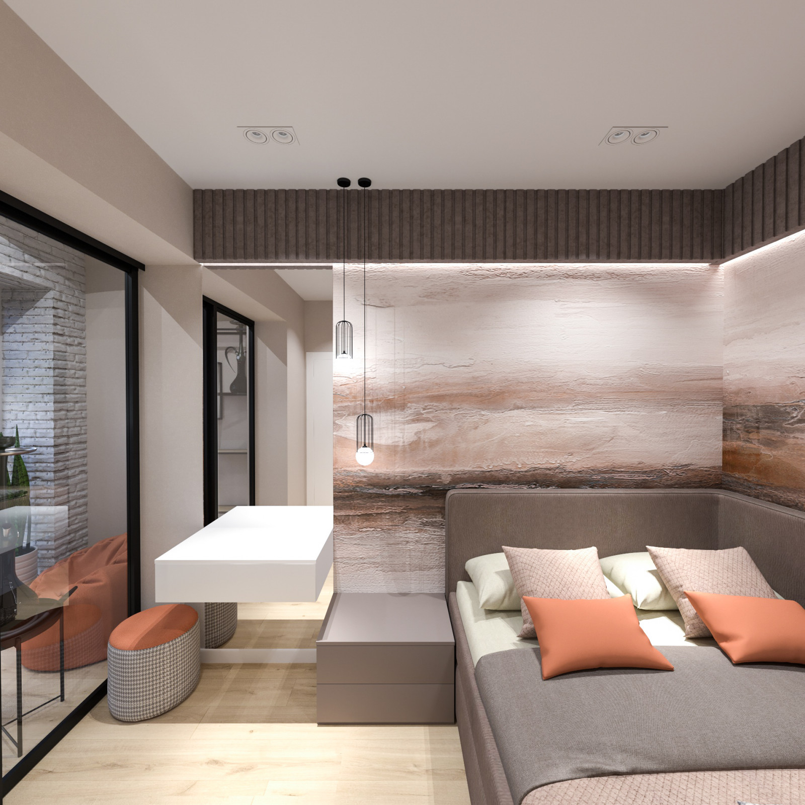 проект двухкомнатной квартиры 45 кв. м.