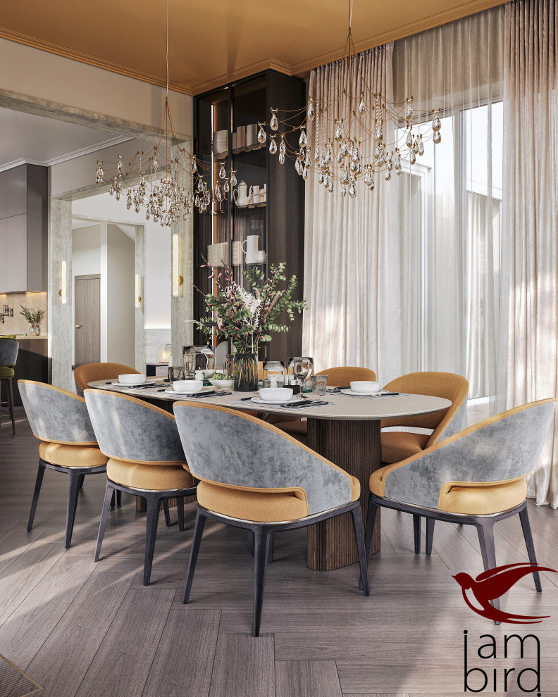 Современная классика с нотками ар-деко в КП "Гайд Парк"