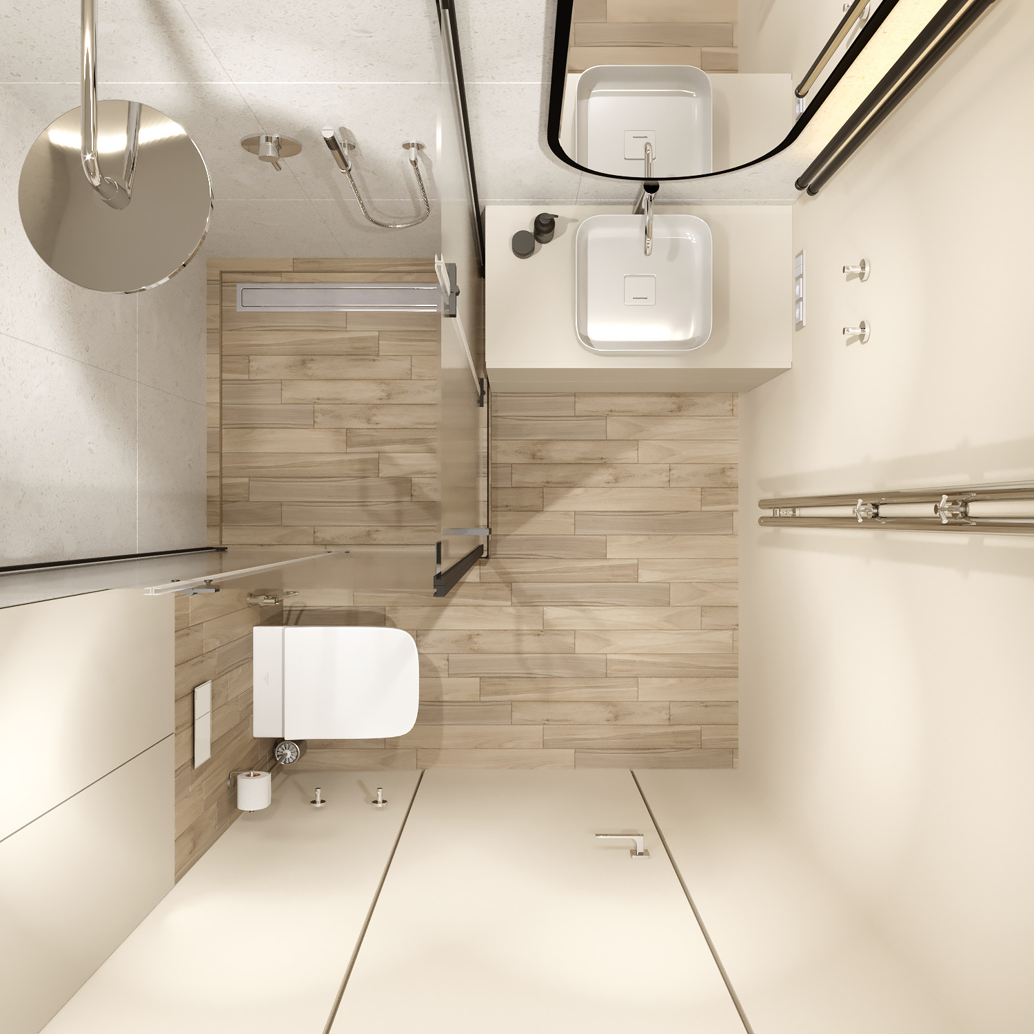 Проект квартиры в Москве 78 м2