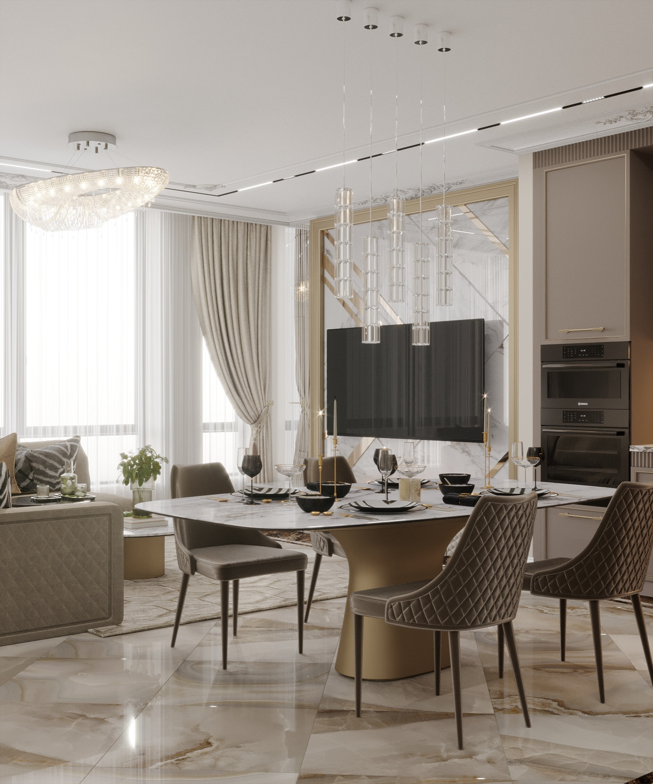 Дизайн интерьера квартиры в ЖК "Onyx Deluxe"
