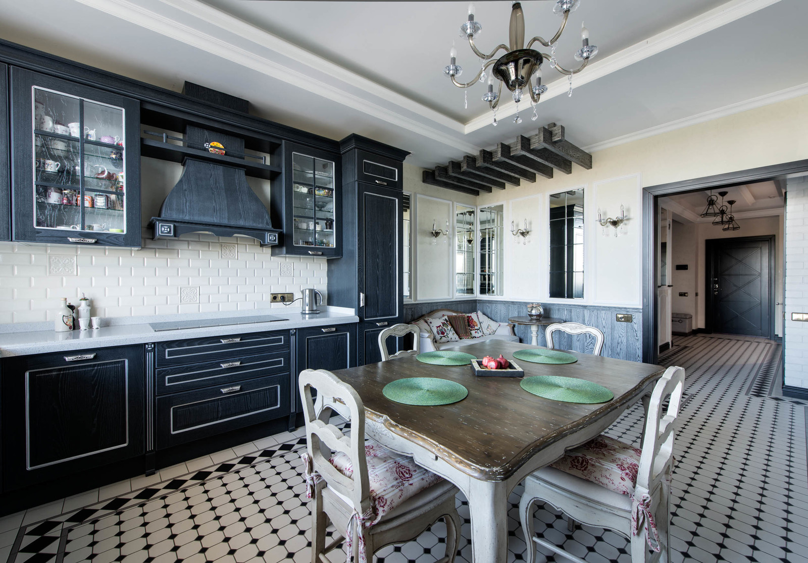 Проект интерьера квартиры в загородном стиле