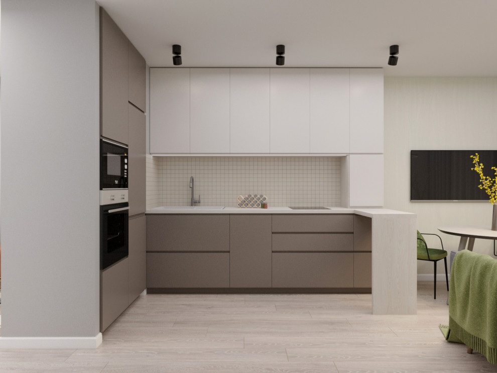 Обложка проекта: Дизайн кухни в квартире 70м2, г. Нефтеюганск