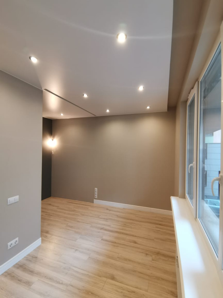 Квартира в светлых тонах с реечным декором