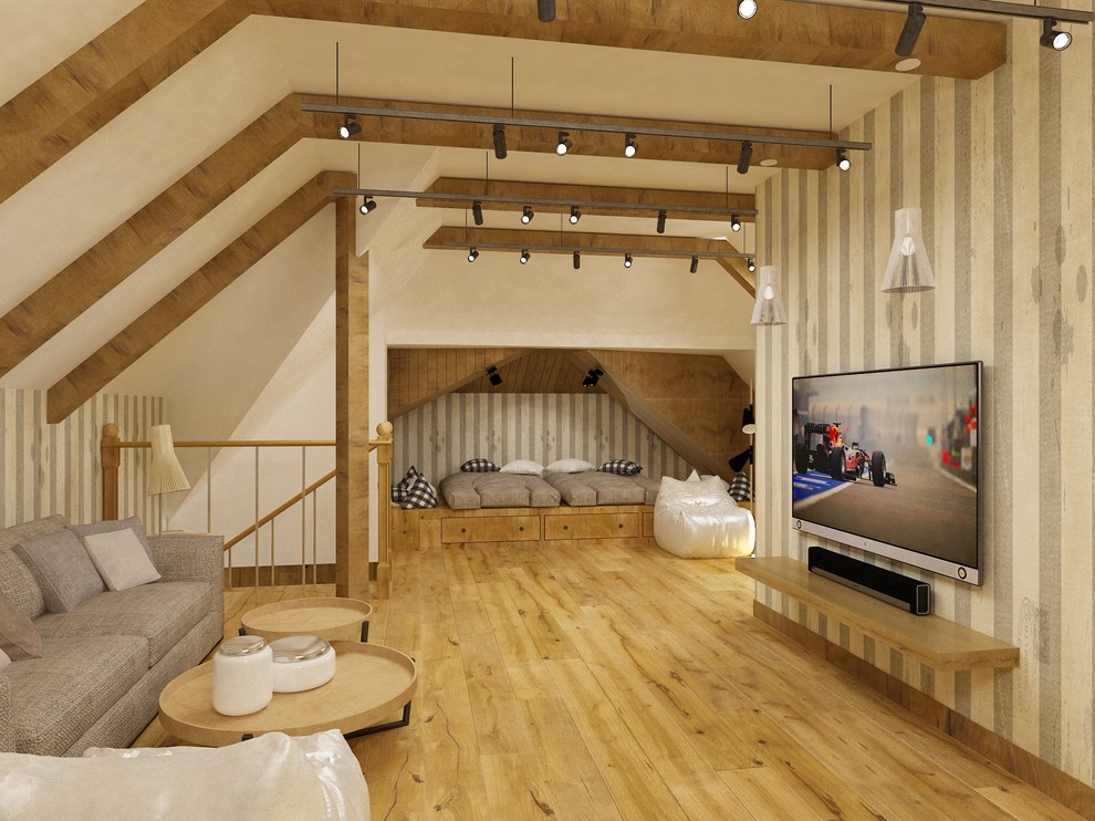 Мансарда в скандинавском стиле