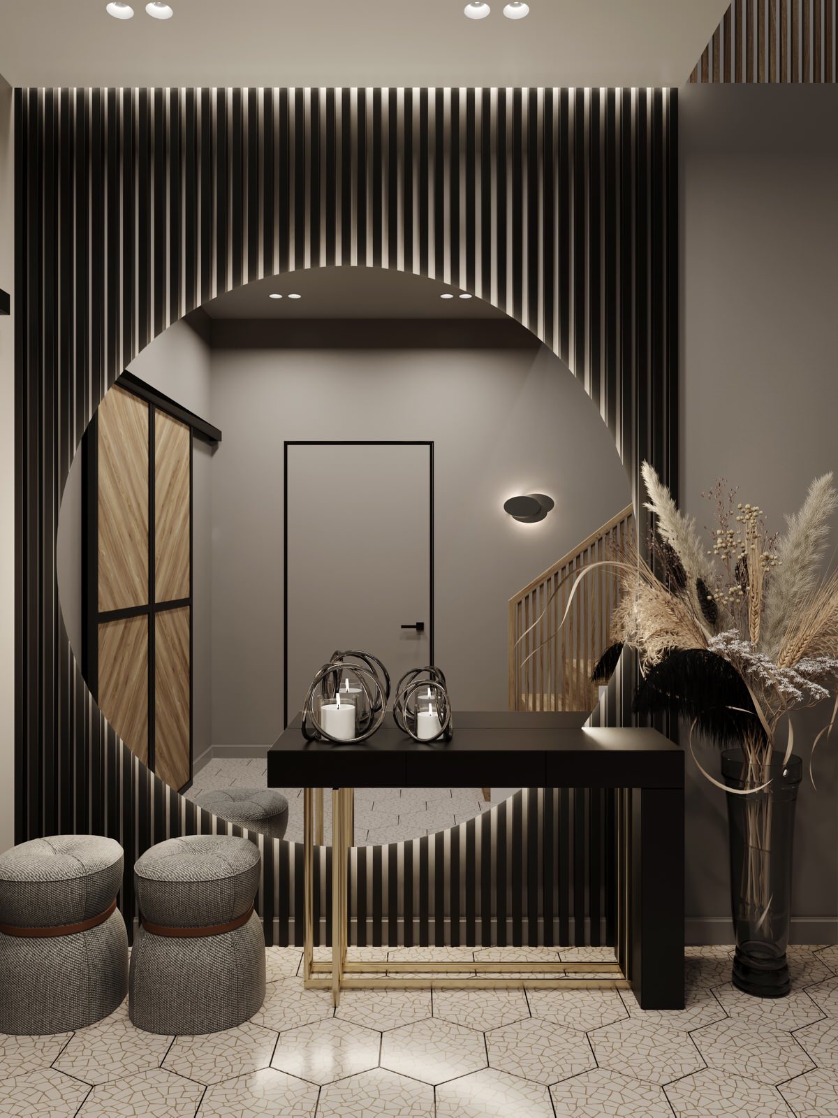 Обложка проекта: Холл с лестничным пространством