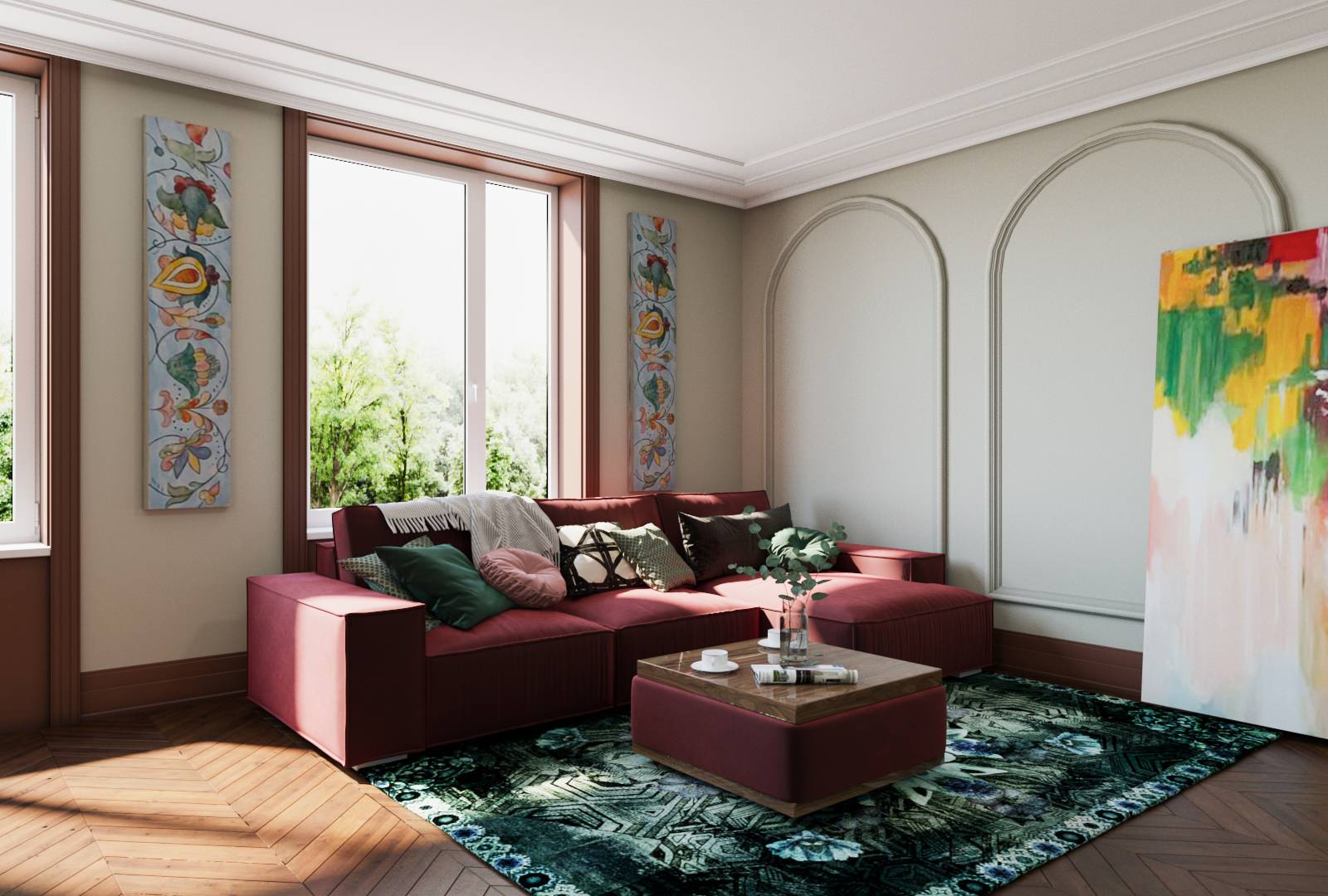 Диван Spensor Bordo