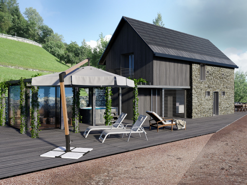 House rebuilding and new design of Summer house in Pradebon, Italy