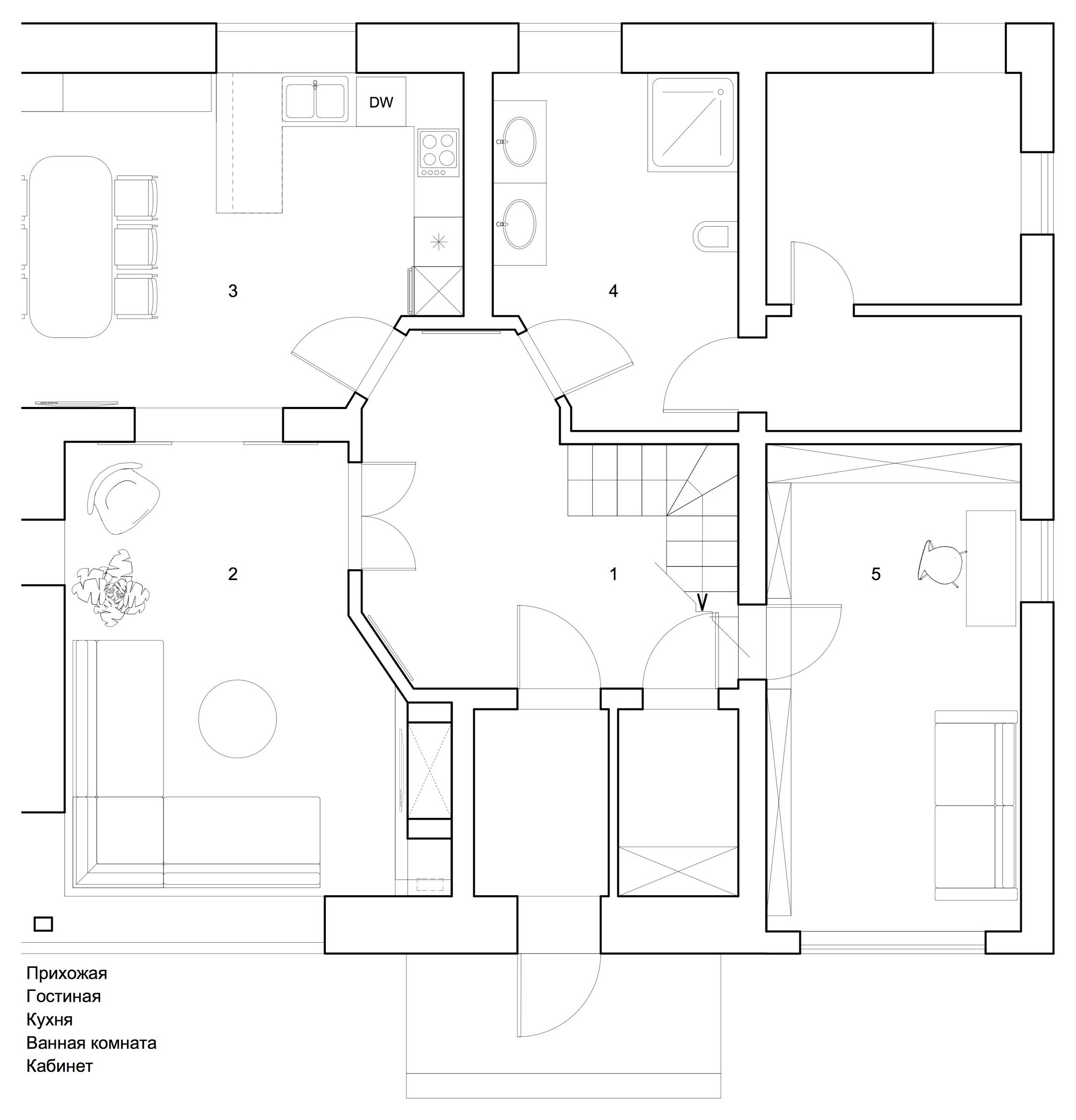 Houzz тур: Дом с кроликом и цветными стенами