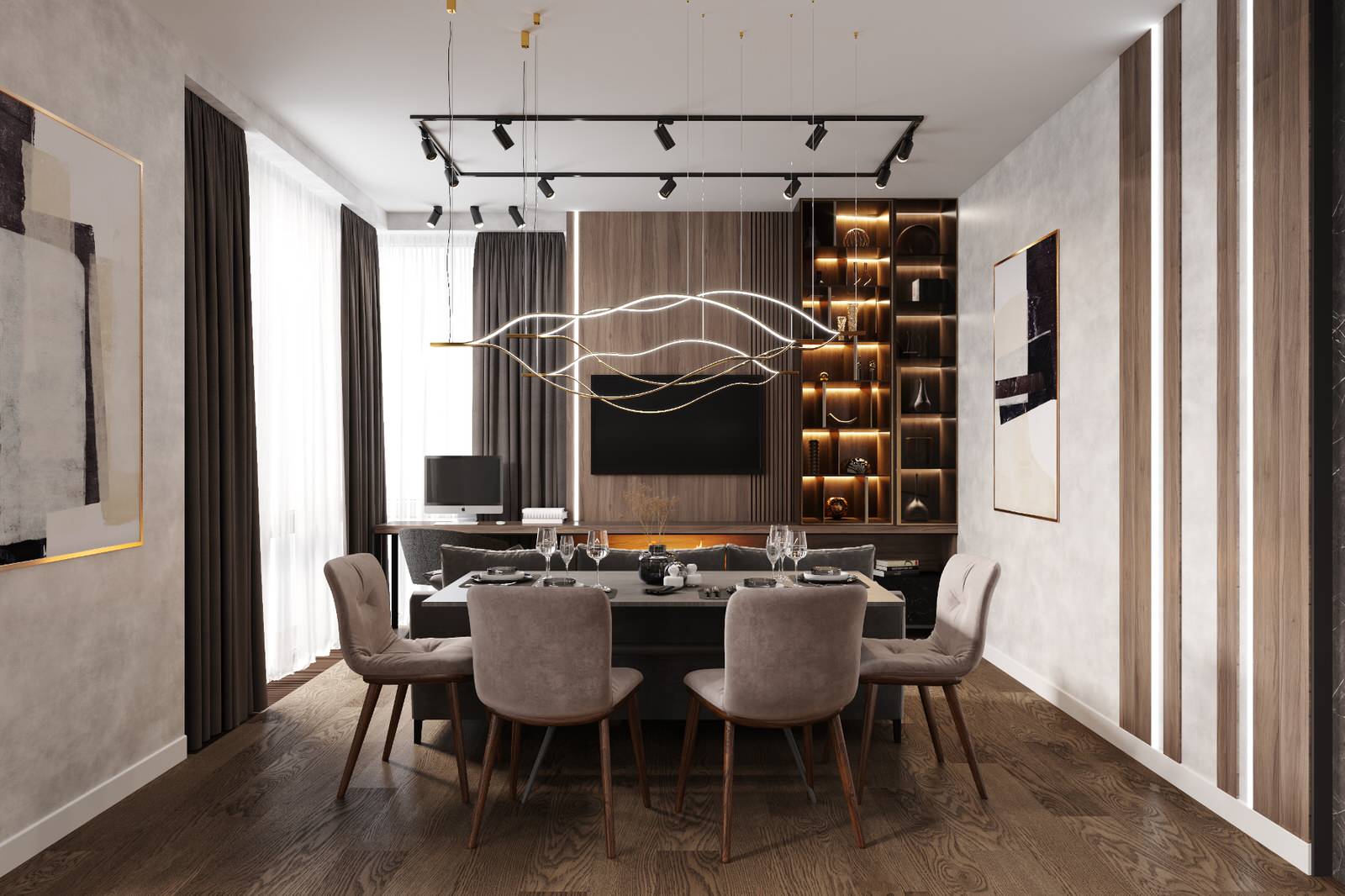 Квартира 83 кв. м. в современном стиле ЖК Life- Кутузовский.