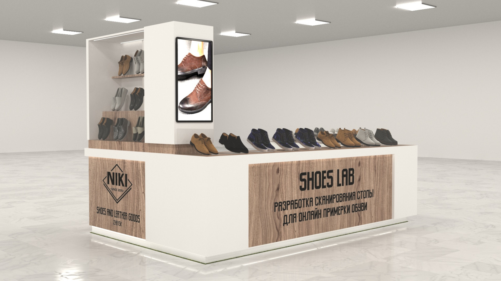 Торговый остров NIKI (обувь ручной работы)