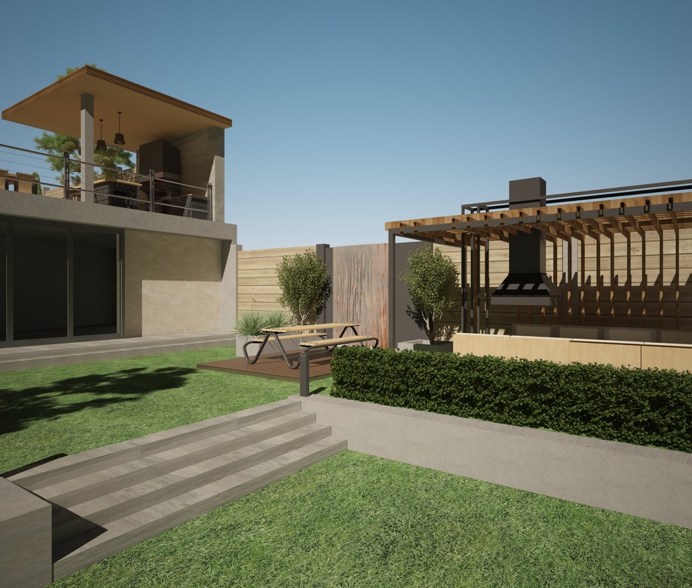 Обложка проекта: Дизайн проект ландшафта в современном стиле