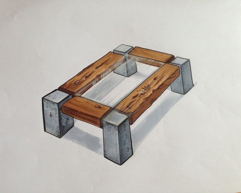 Интерьерные скетчи