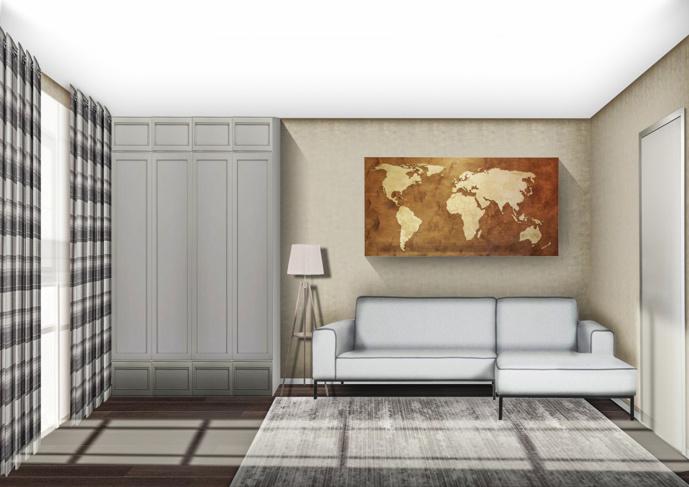 Квартира в тёмных тонах