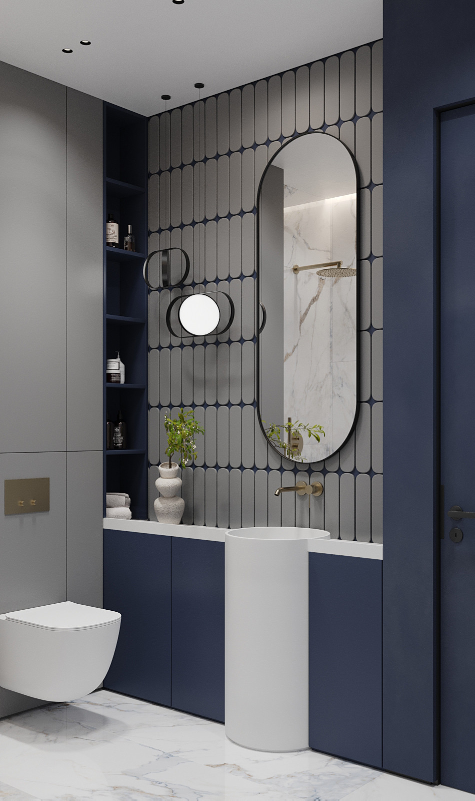 Брутальный интерьер квартиры 85 кв.м. в Москве. Проект