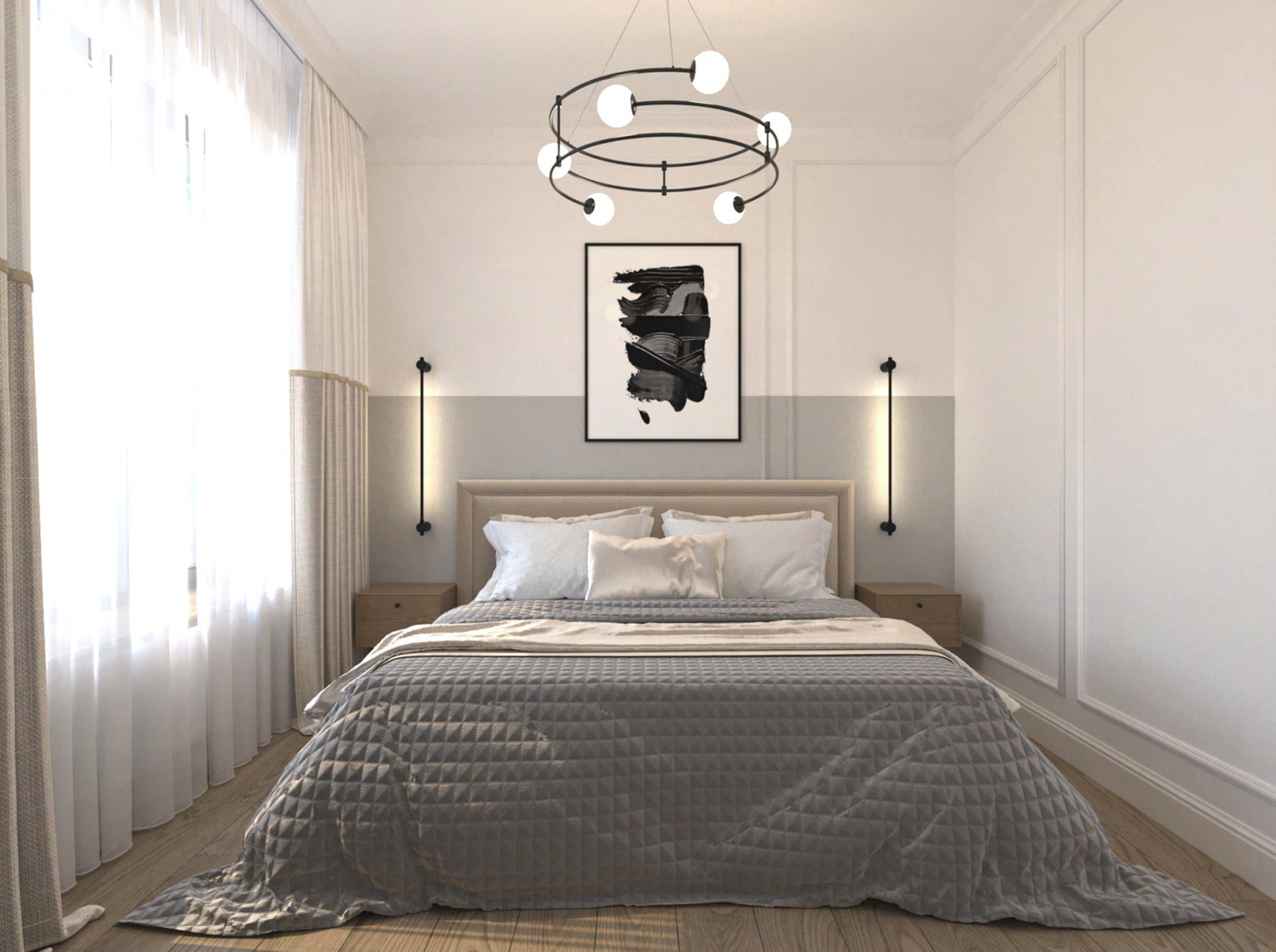 Дизайн проект ЖК Серебряный Фонтан 78м2