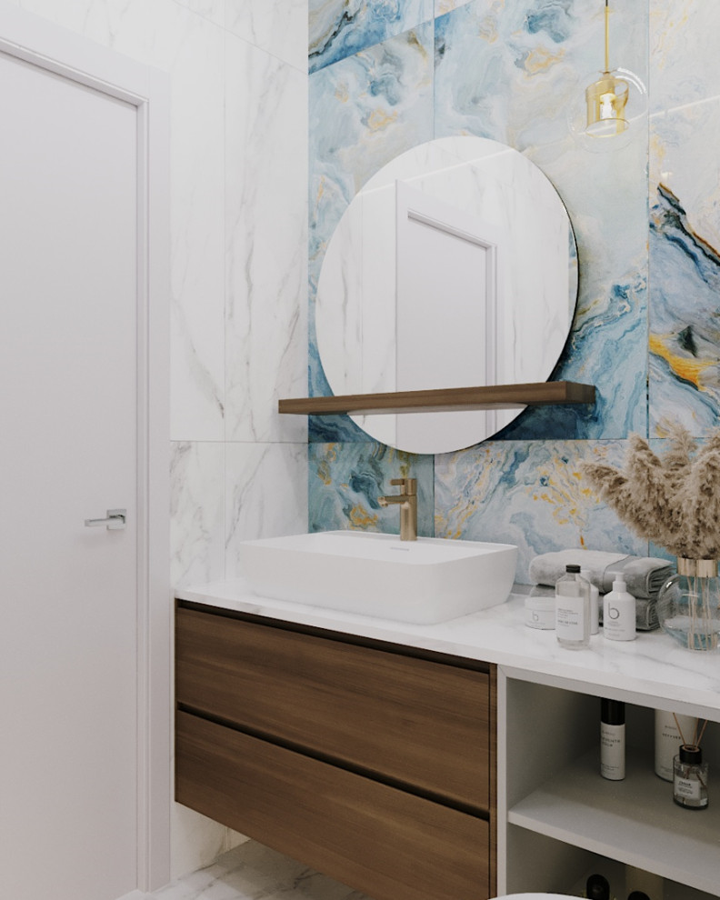 Проект квартиры 48м2 в Пушкине с частичной 3d-визуализацией