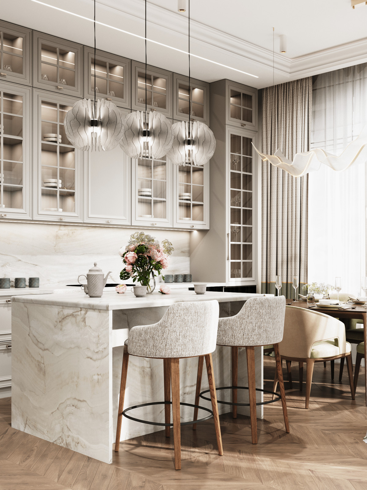 Современный интерьер на 200 кв.м.