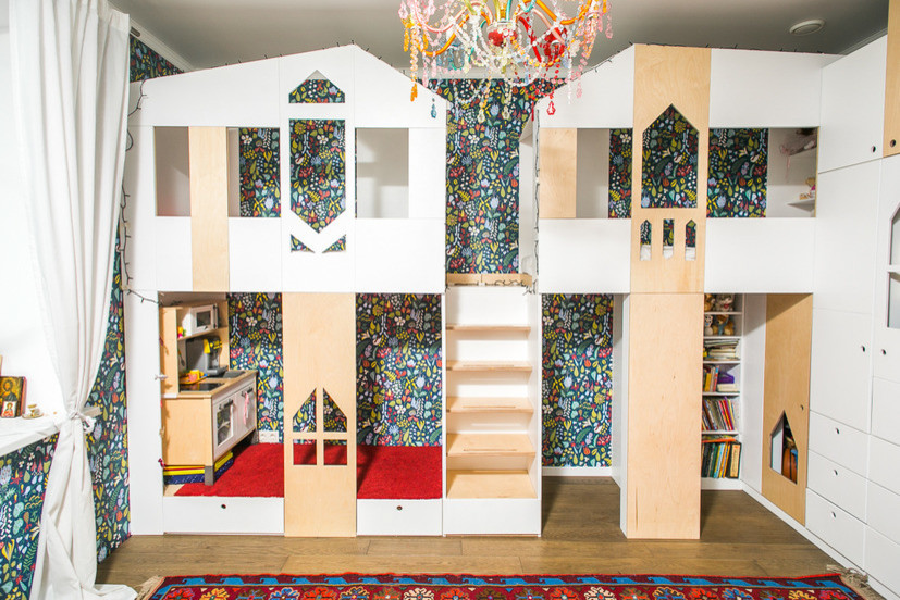 Дом-кровать для детской комнаты