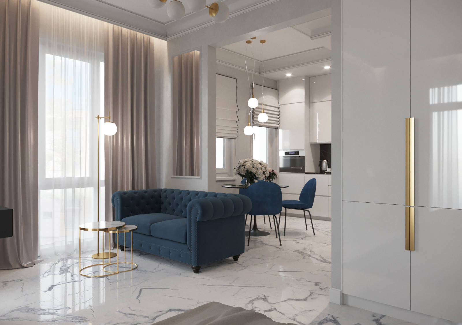 ЖК "Горки Парк" 50 м2., проект 2020г.