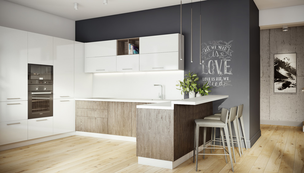 Дизайн проект двухуровневой квартиры 166м2 на ул. Маленковская