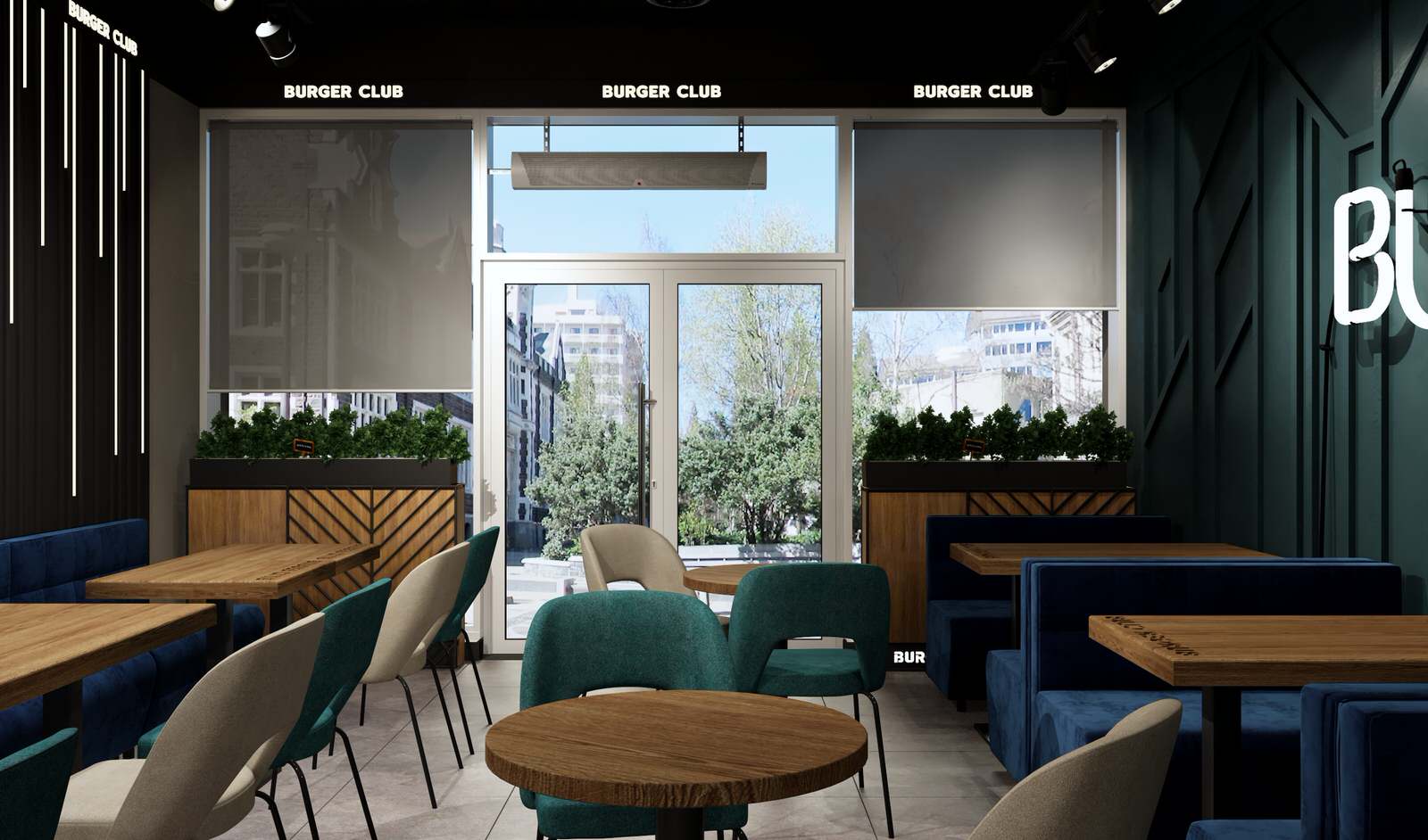 Дизайн ресторана «Burger Club» в Краснодаре