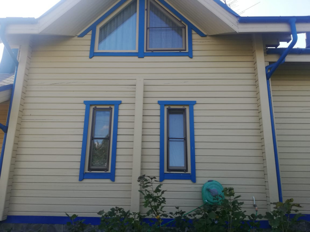 Покраска дома в п.Репино