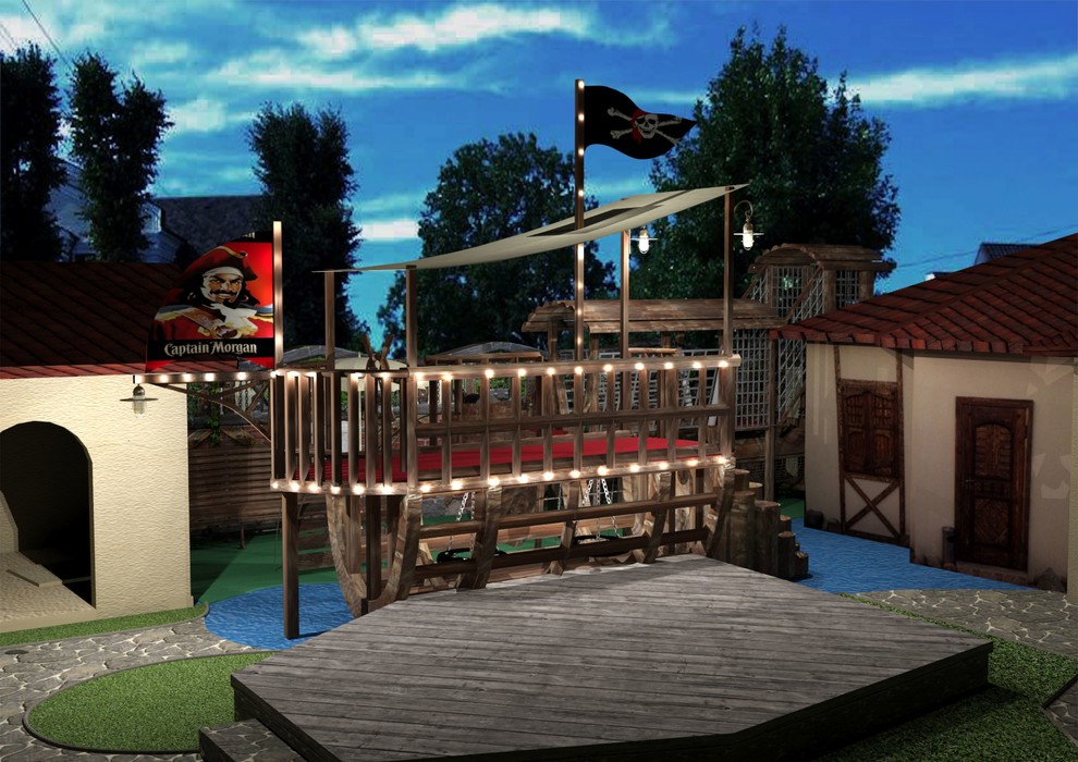 Проект реконструкции кафе "Капитан Флинт". Зеленоградск