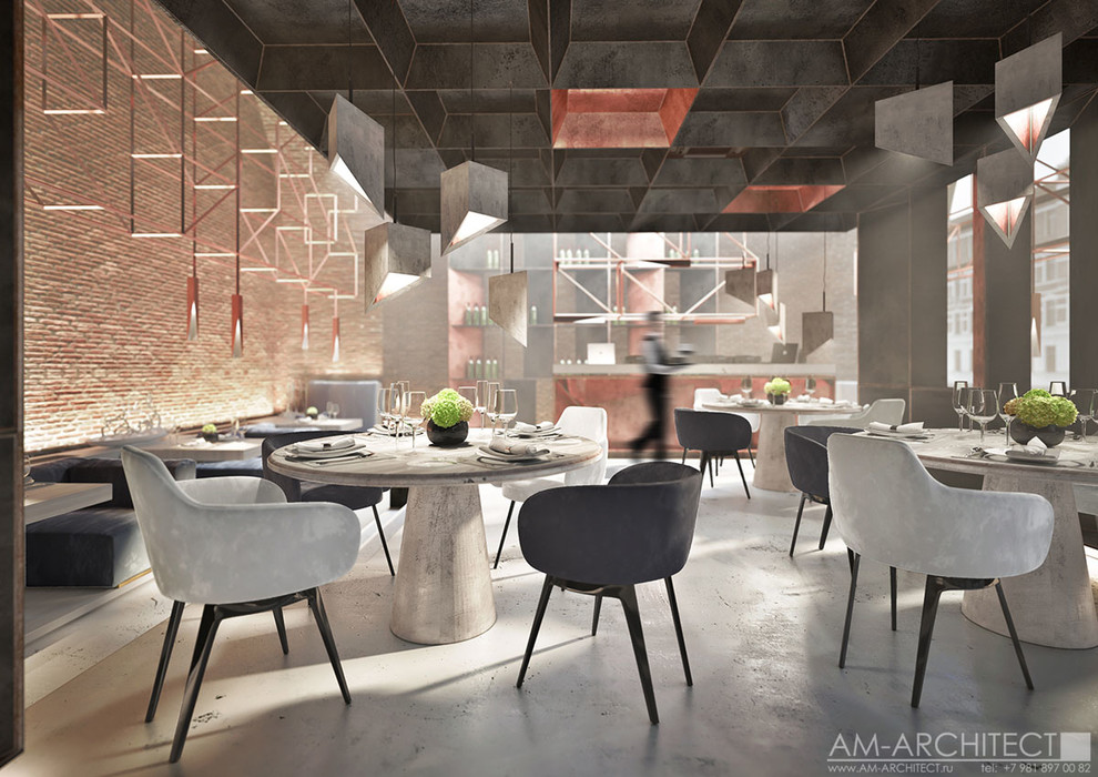 ДИЗАЙН - ПРОЕКТ    ИНТЕРЬЕРА    ДВУХУРОВНЕВОГО    ПРОСТРАНСТВА    РЕСТОРАНА.  20