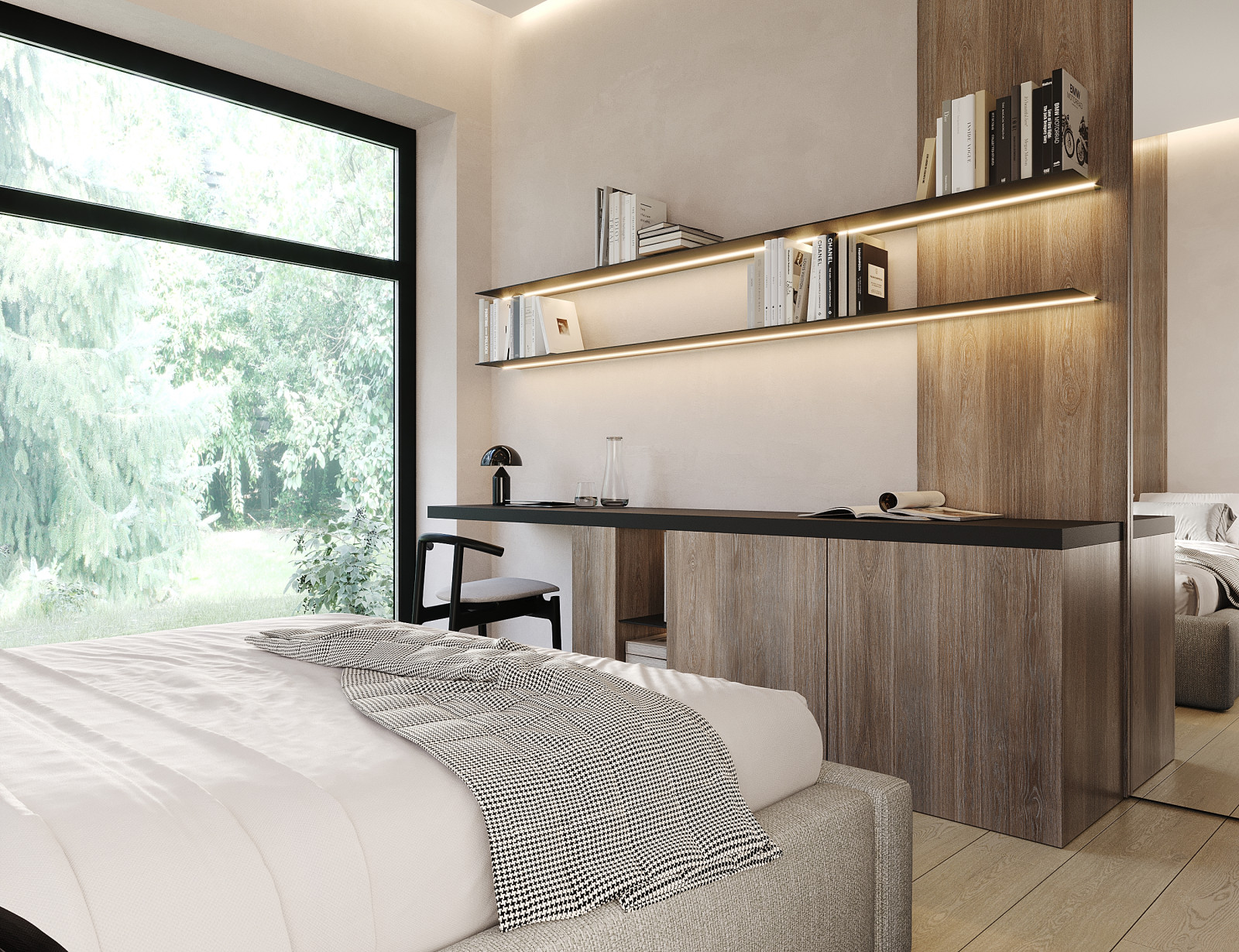 Современный одноэтажный дом площадью в 300 м.кв.