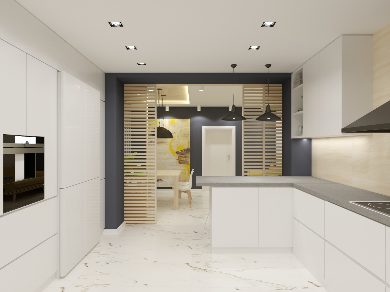 Дизайн-проект кухни-гостиной