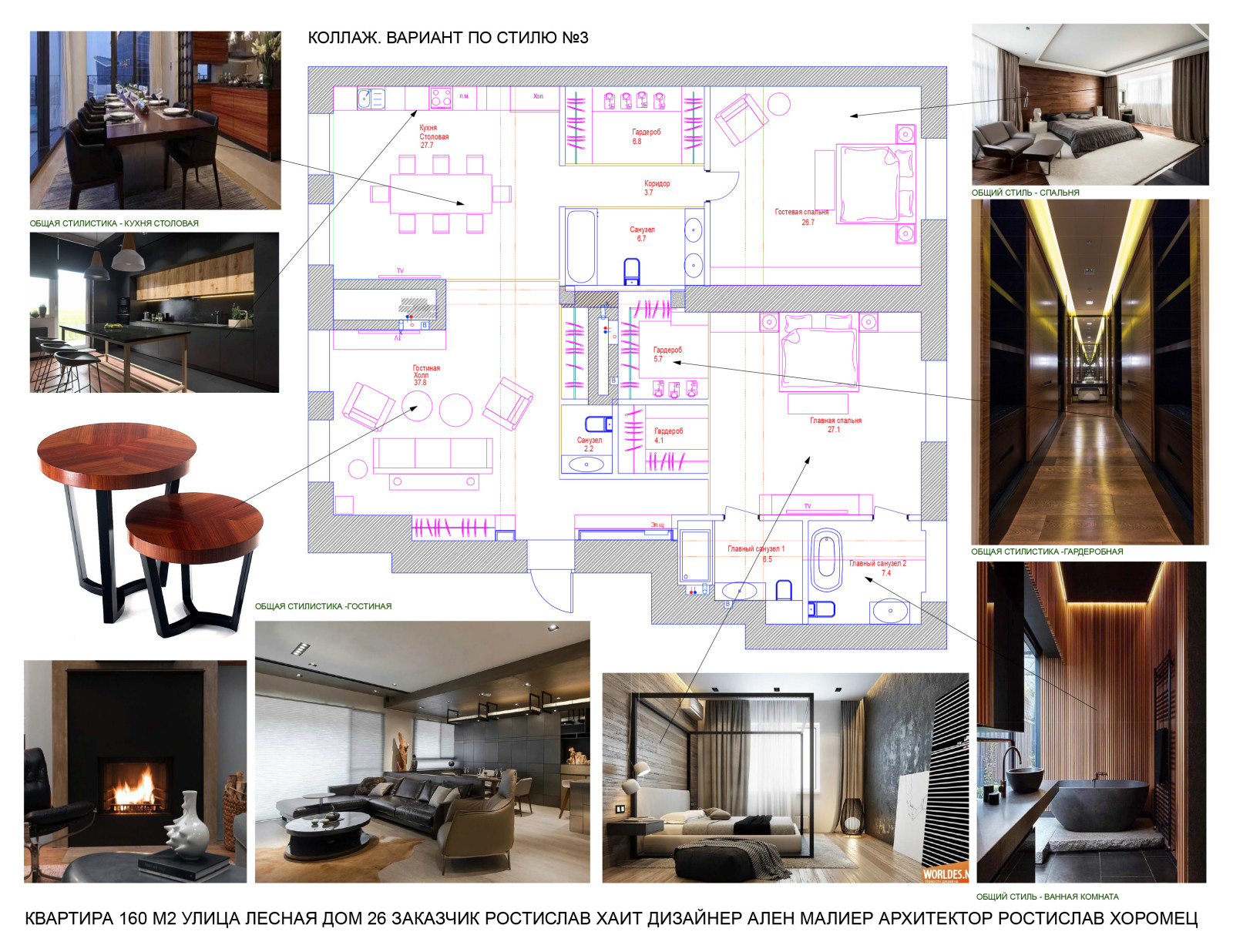 Квартира 160 м2 для Ростислава Хаита на Лесной