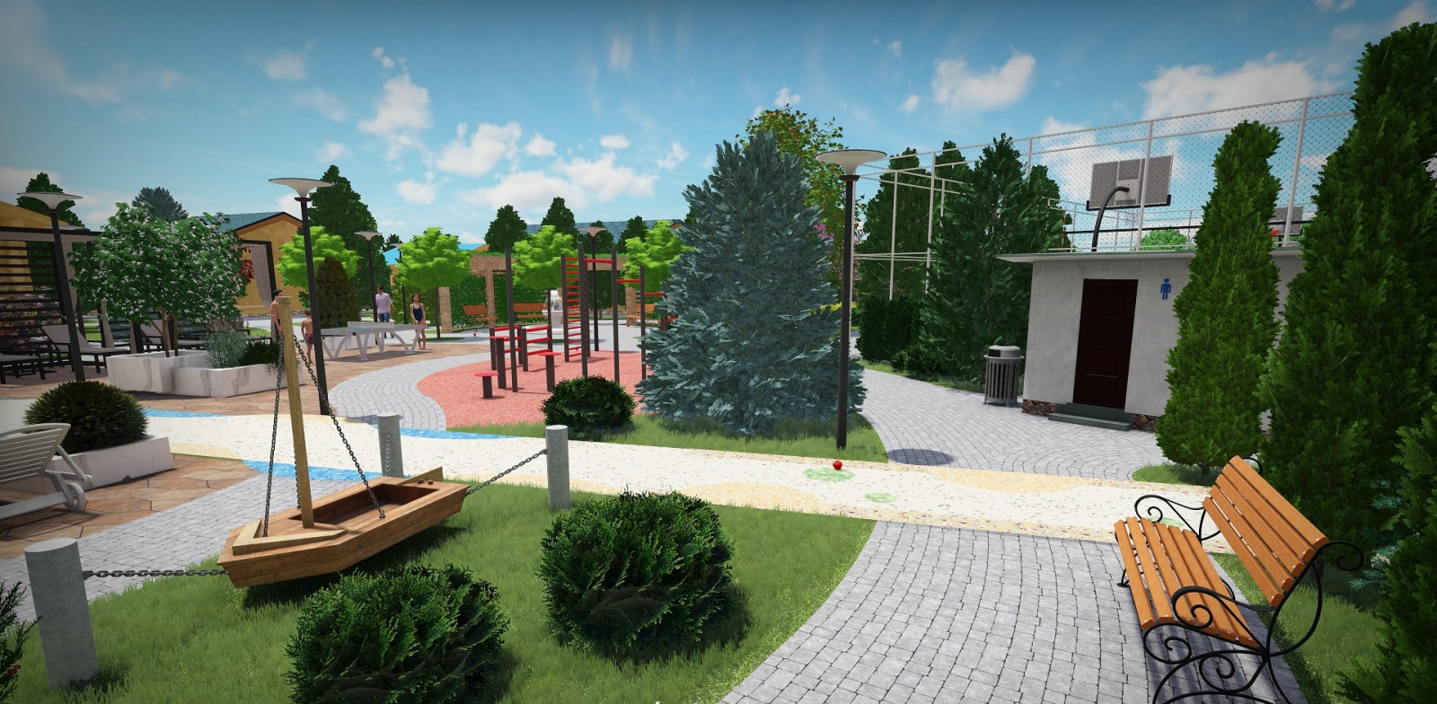 Проект гостиничного комплекса площадью 64 сотки