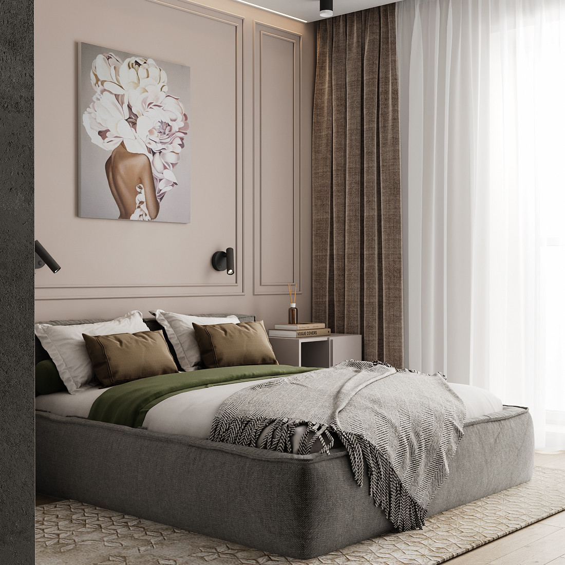 Спальня неоклассика.