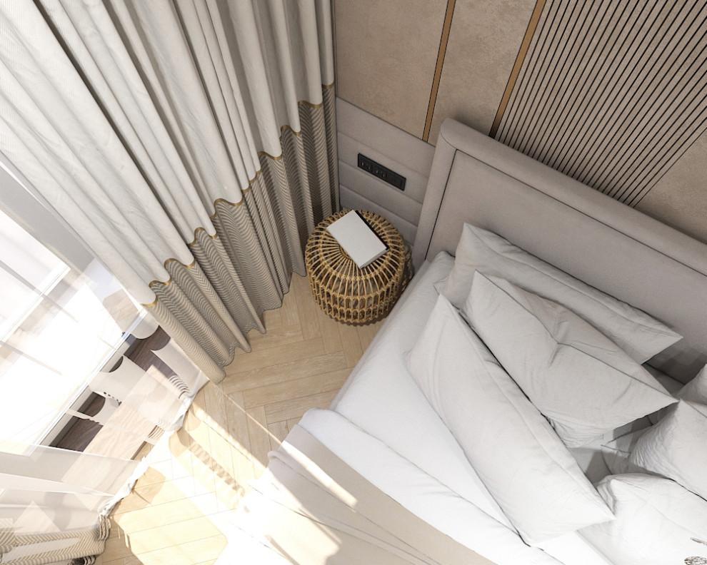 Дизайн-проект квартиры 45 м2 в стиле неоклассика