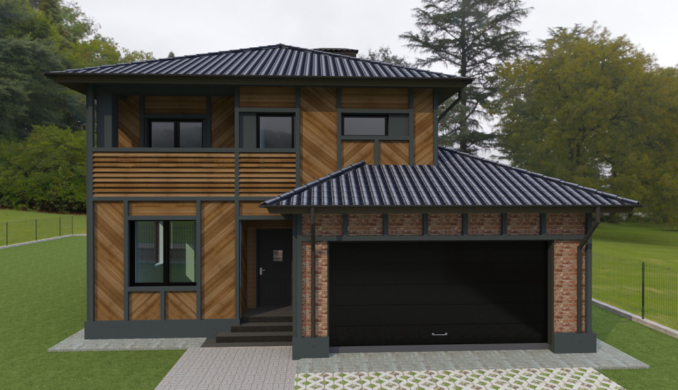 Дизайн-проект фасада. Современные стили