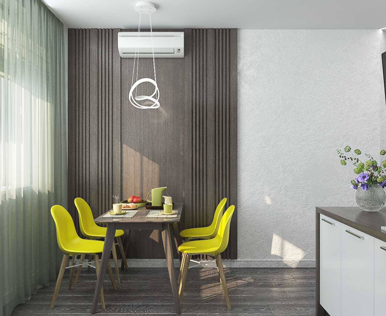 Интерьер двухкомнатной квартиры в ЖК Университетский парк