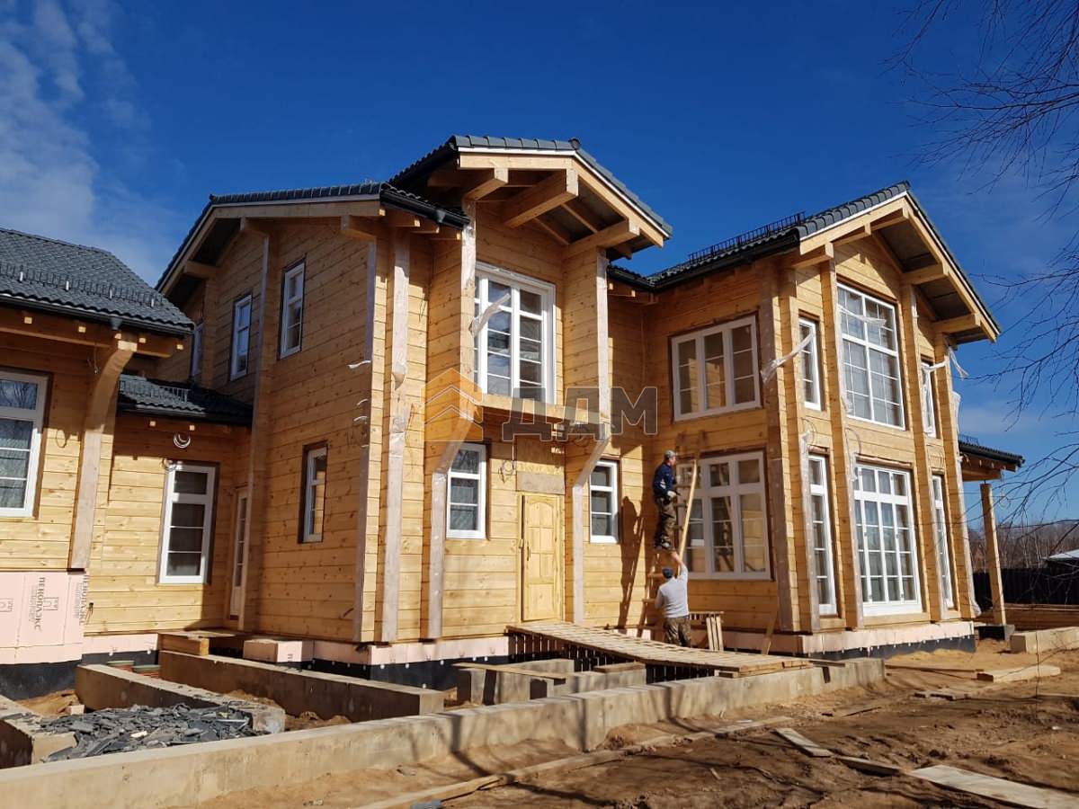 Обложка проекта: Дом из клееного бруса "Озерна"