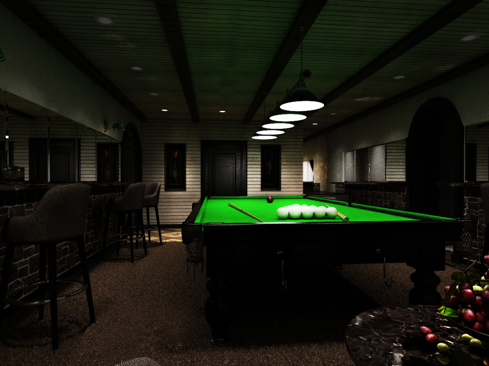 БИЛЬЯРДНАЯ В ЧАСТНОМ ДОМЕ